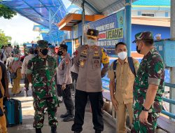Polda Maluku Utara dan Korem 152/Babullah Razia Masker dan Vaksinasi