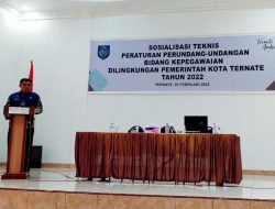 Gelar Sosialisasi, BKPSDMD Kota Ternate Harap Kinerja ASN Lebih Terarah