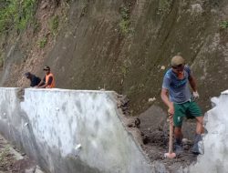 Perbaikan Penahan Longsoran Ruas Payahe-Weda Hampir Rampung