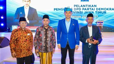 Hadiri Pelantikan, Ketua NU dan Muhammadiyah Jatim Doakan AHY serta Demokrat