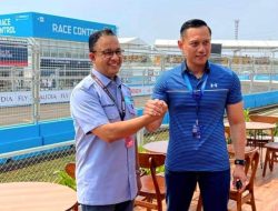 Nonton Formula E di Sirkuit Ancol, AHY Disambut Akrab Anies Baswedan