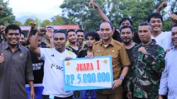Bantai Pelita 5-2, Hukrim FC Juarai Laga Persahabatan Wartawan di Halbar