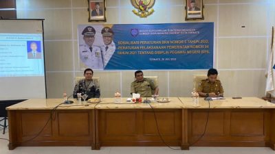 BKPSDMD Ternate Sosialiasikan Peraturan BKN soal Pemberian Sanksi ke PNS