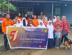 HUT ke 51, Basarnas Ternate Bagi-bagi Sembako di Panti Asuhan