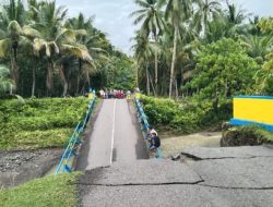 Jembatan Penghubung di Wilayah Oba, Tidore, Ambruk
