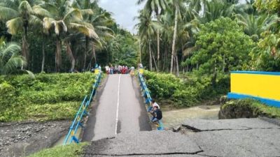 Jembatan Penghubung di Wilayah Oba, Tidore, Ambruk