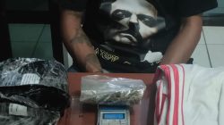 Jemput Paket Ganja, Seorang Pemuda di Daerah Lingkar Tambang Halteng Diringkus Polisi