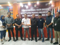 Sibuk, Sahrin Hamid Daftar Balon DPD-RI di KPU Malut Diwakili LO