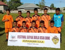 PSJ Juara 1 dalam Festival Sepak Bola Usia Dini di Kepulauan Sula