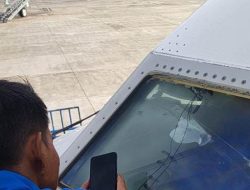 Kaca Kokpit Batik Air Retak Usai Landing di Ternate