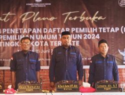 KPU Kota Ternate Resmi Tetapkan DPT Pemilu 2024