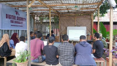 Cegah Kejahatan Siber, AJI Ternate Bekali Jurnalis Lewat Pelatihan Digital Security