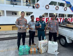 Polisi Amankan Ratusan Botol Miras Kiriman dari Manado di KM Permata Obi