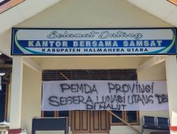 Anggota DPRD Halut Palang Kantor Samsat, Buntut Belum Realisasikan DBH