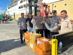 Polisi Temukan 250 Liter Miras di KM Sinabung Tanpa Pemilik