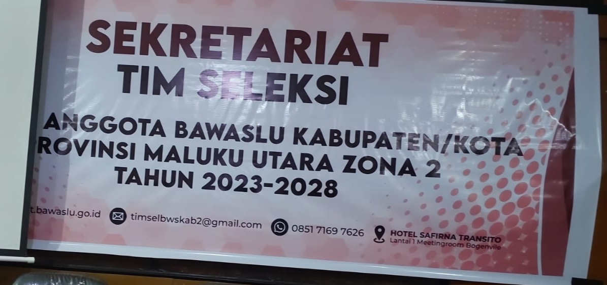 Sekretariat Timsel Zona II Bawaslu Kabupaten/kota di Maluku Utara. Foto: Istimewa
