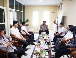 Perkuat Sinergitas, Komisioner Bawaslu Kota Ternate Temui Kapolres