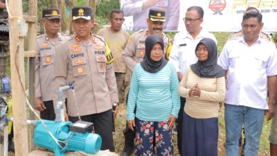 Polres Kepulauan Sula Bantu Warga Atasi Masalah Air Bersih