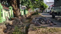 Proyek saluran air di Kelurahan Soa Sio. Foto: Muhammad Ilham Yahya/cermat