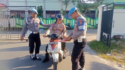 Gelar Operasi Gaktiblin, Polres Sula Periksa Kelengkapan Pribadi Anggota