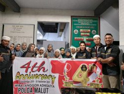 Perwira di Maluku Utara Berbagi Sembako Peringati Anniversary 4 Tahun WTA