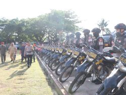 Polda Maluku Utara Gelar Pasukan untuk Pengamanan Pemilu 2024