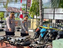 Miras hingga Knalpot Racing Sitaan Polresta Tidore Dimusnahkan