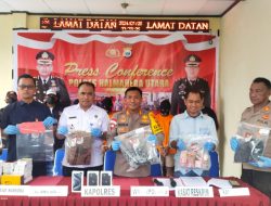 Polres Halut Ungkap Pelaku Kasus Narkotika Jenis Sabu hingga Pencurian 31 Handphone