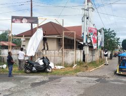 Alat Peraga Kampanye di Halmahera Utara Ditertibkan