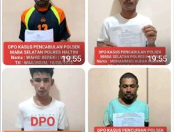 4 Tahanan Kasus Pencurian dan Pencabulan Kabur dari Sel Polsek Maba Selatan