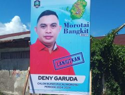 Pakai Logo Pemda, Baliho Deny Garuda di Morotai Tuai Polemik