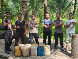 Dipimpin Kapolsek Perempuan, 1.541 Liter Miras Diamankan di Haltim
