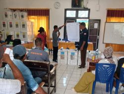 Tahap Pungut Hitung Dimulai, Panwascam Pulau Gebe Lakukan Pengawasan
