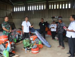 Kodim dan Distan Halmahera Utara Salurkan Bantuan Alat Pertanian