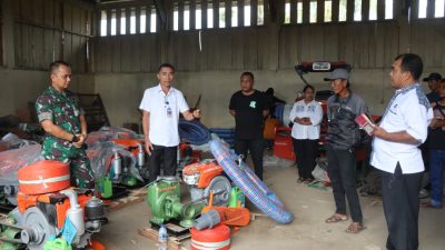 Kodim dan Distan Halmahera Utara Salurkan Bantuan Alat Pertanian