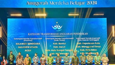 Pemda Kepulauan Sula Raih Penghargaan Anugerah Merdeka Belajar