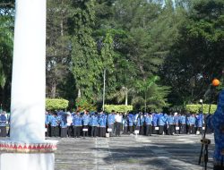 Upacara 17 Berjalan, Bupati Bassam Kasuba Ingatkan Kedisiplinan ASN