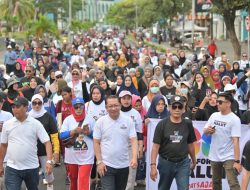 Ribuan Warga Malut Antusias Ikuti Jalan Sehat Bersama Taufik Madjid