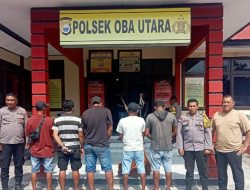 Polisi Tangkap 5 Pemuda saat Asyik Main Judi Ludo di Pelabuhan Speed Boat Sofifi