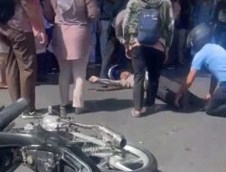 Takut Ditilang dan Hendak Kabur, Seorang Siswa Tabrak Anggota Satlantas Polres Ternate