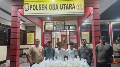 Polisi Tangkap 3 Remaja Hendak Selundupkan Miras ke Kawasan Tambang di Halteng