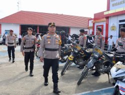 Apel Gelar Pasukan, Polres Halmahera Timur Siap Pengamanan Pilkada