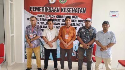 KPU Halbar Pantau Pelaksanaan Tes Kesehatan Bacalon Pilkada di Ternate