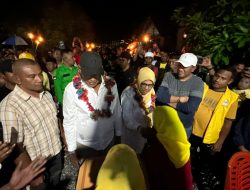 Tarian Adat hingga Pawai Obor Sambut Kampanye FAM-SAH di Sula