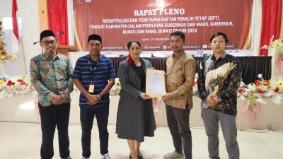KPU Halmahera Barat Resmi Tetapkan Jumlah DPT dan Total TPS Pilkada 2024