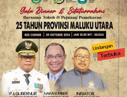 Pemprov dan IKAPTTI Akan Langsungkan Gala Dinner Peringati 25 Tahun Pemekaran Provinsi Malut