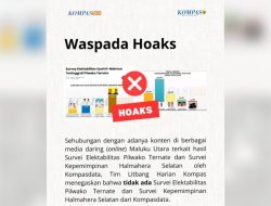 HOAKS: Survei Kepemimpinan Pilkada Halmahera Selatan