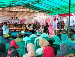 Antusias Penyambutan, Warga Wallo Makeang Komitmen Menangkan Husain-Asrul