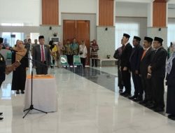 Pjs Bupati Halsel Lantik 5 Kepala Dinas, Ikbal Mustafa Jabat Kadisperkim