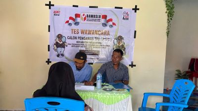 Panwascam Weda Utara Mulai Laksanakan Tes Wawancara Calon PTPS